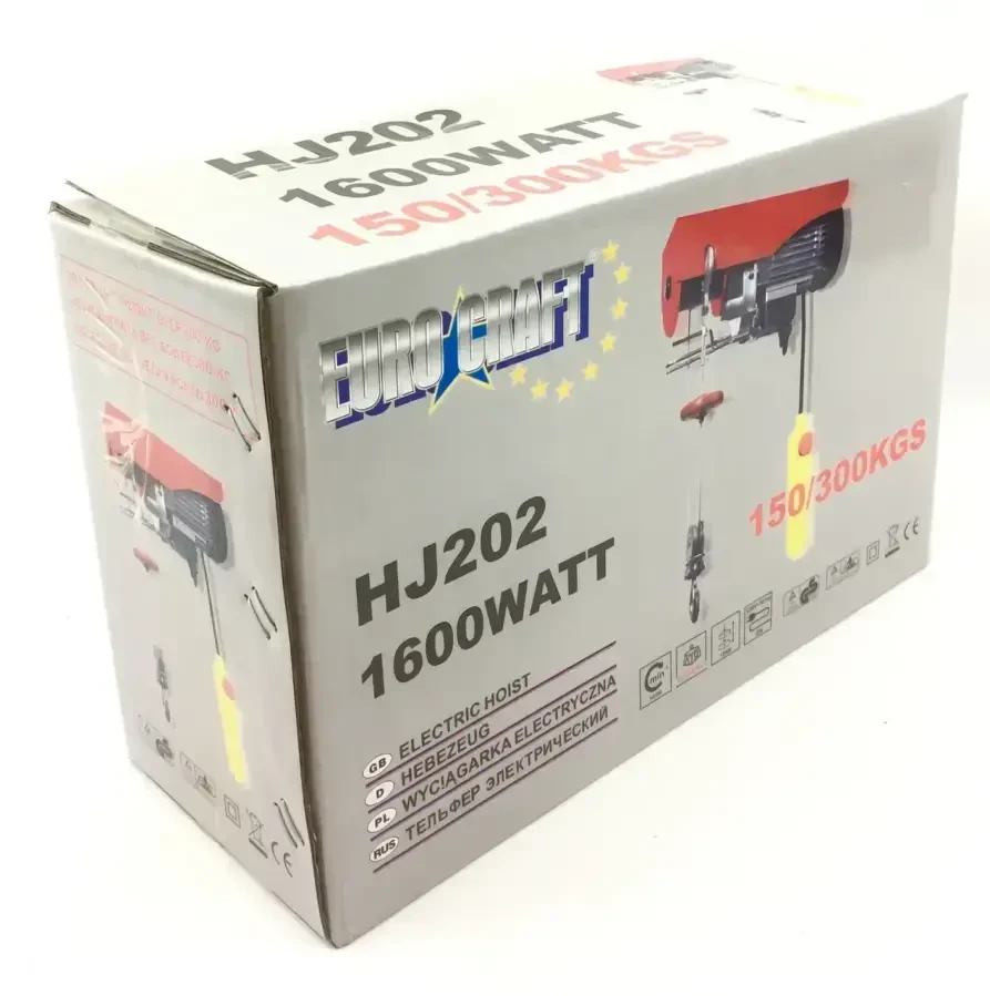 Тельфер електричний Euro Craft 150/300 кг (HJ202) 4