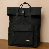 Жіночий рюкзак чорний, ролл