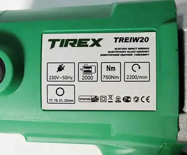 Гайковерт ударний електричний TIREX (TREIW20) 2