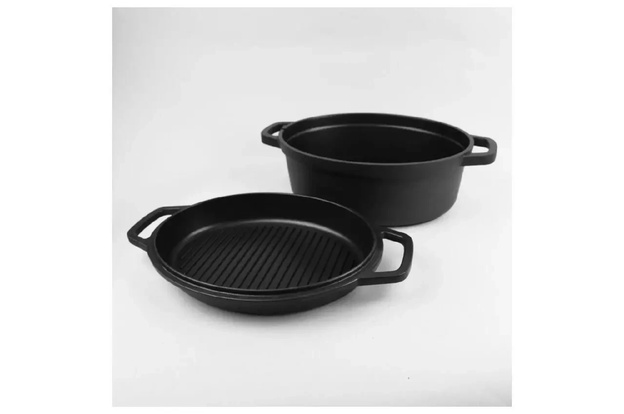 Каструля антипригарна Maestro - 320 мм x 6,4 л з кришкою-сковорідкою