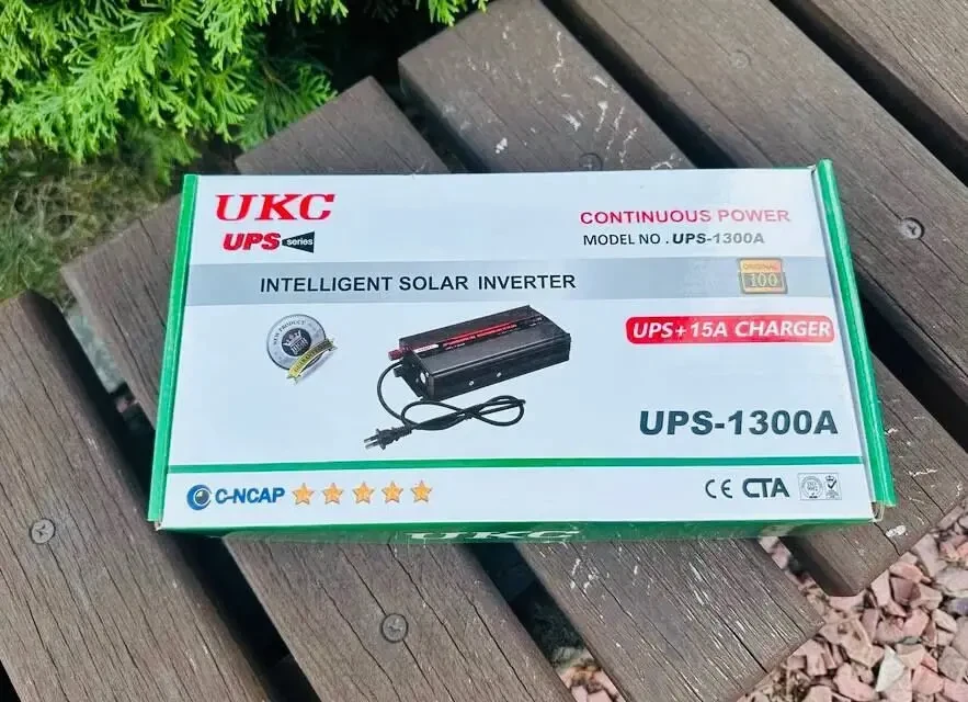 Потужний інвертор UPS на 1300W з вбудованим зарядним пристроєм на 10А 4