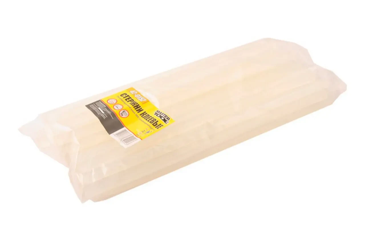 Клейові стрижні Mastertool - 7,2 x 200 мм прозорі (1 кг) пакет