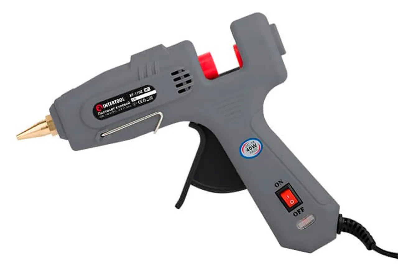 Пістолет клейовий Intertool - 11,2 мм x 40 Вт