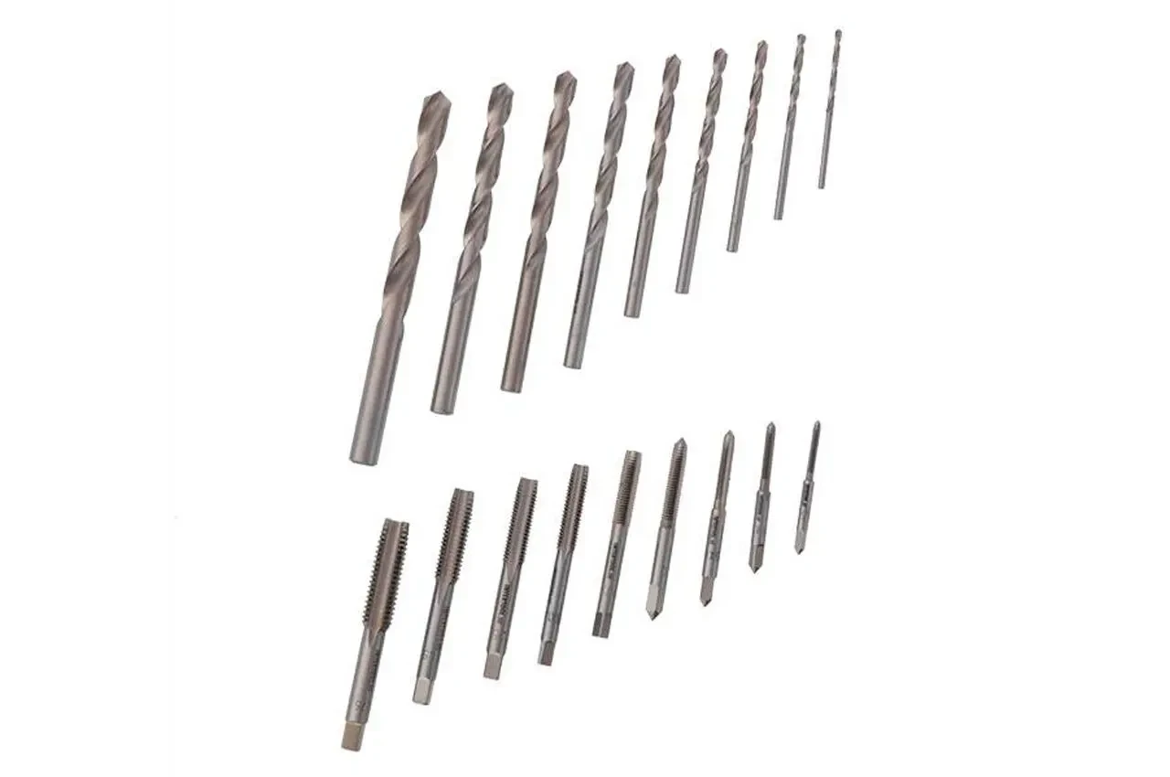 Набір мітчиків та свердлів Intertool - M3 x 4 x 5 x 6 x 7 x 8 x 9 x 2