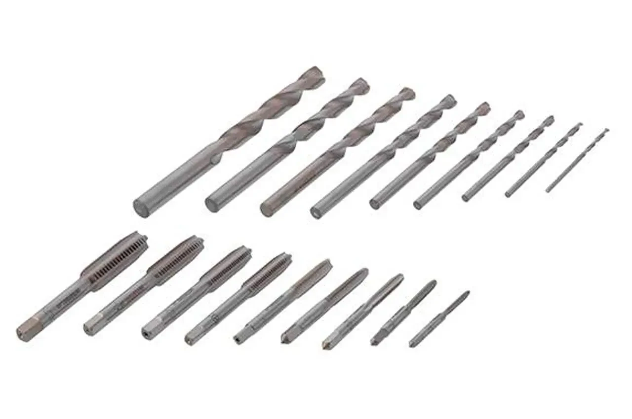Набір мітчиків та свердлів Intertool - M3 x 4 x 5 x 6 x 7 x 8 x 9 x 3