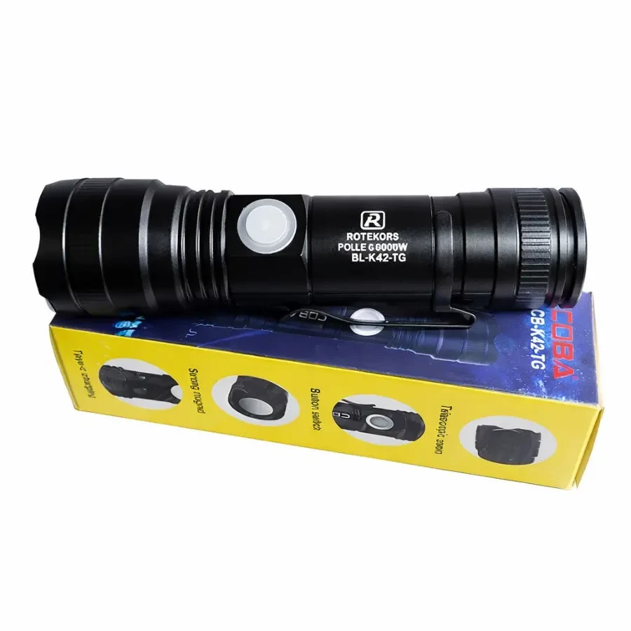 Ліхтарик потужний акумуляторний COBA CB-K42-TG TG2000M 6