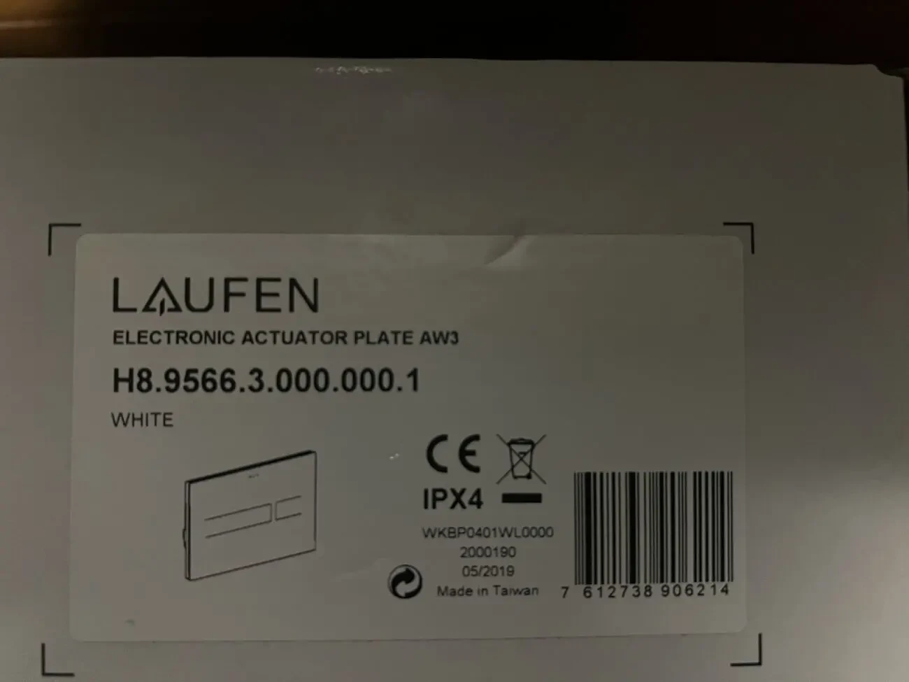 електронна панель змиву LAUFEN AW3 2