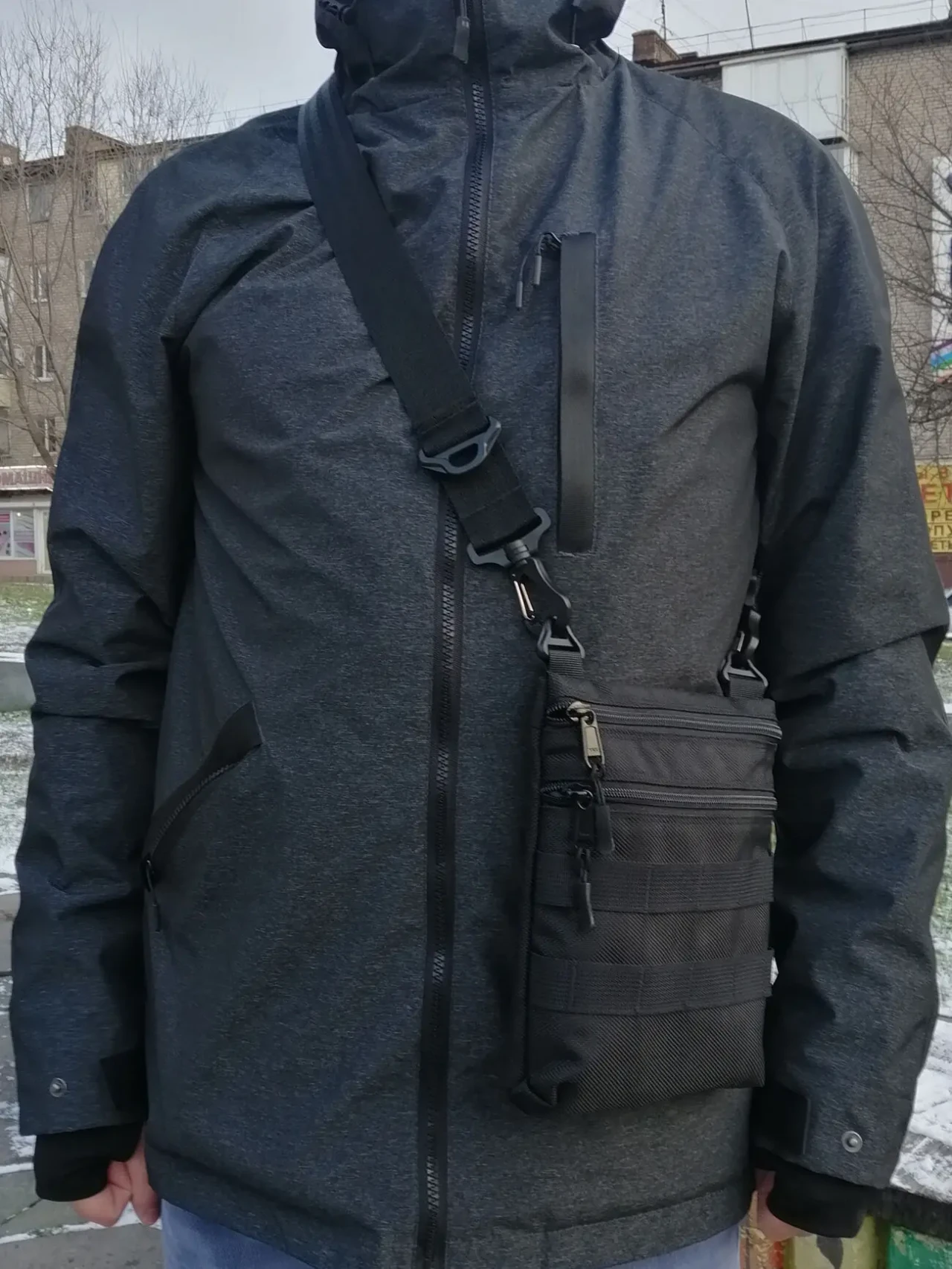 Сумка через плече smallbag molle кордура месенджер компактний молле 10