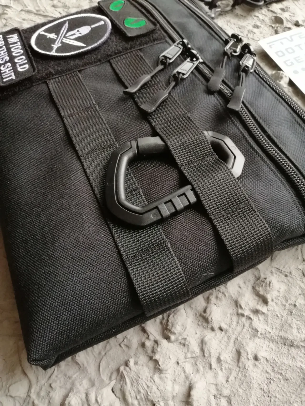 Сумка через плече кордура з велкро липучкою панеллю полем для патчів 6