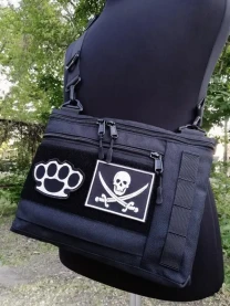 Сумка через плече кордура велкро липучка моллє поле панель для патчів