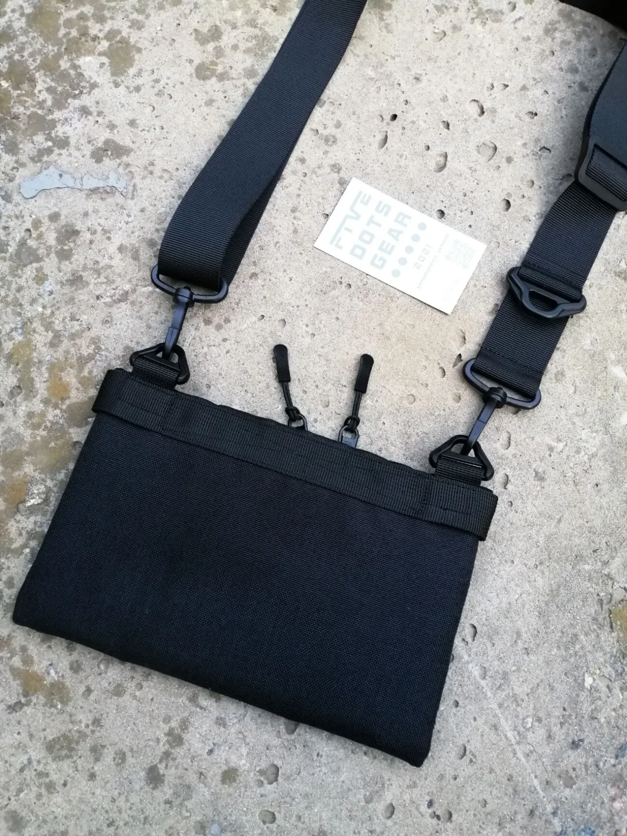 Компактна сумка кордура з велкро для патчів гаманець через плече мини 9