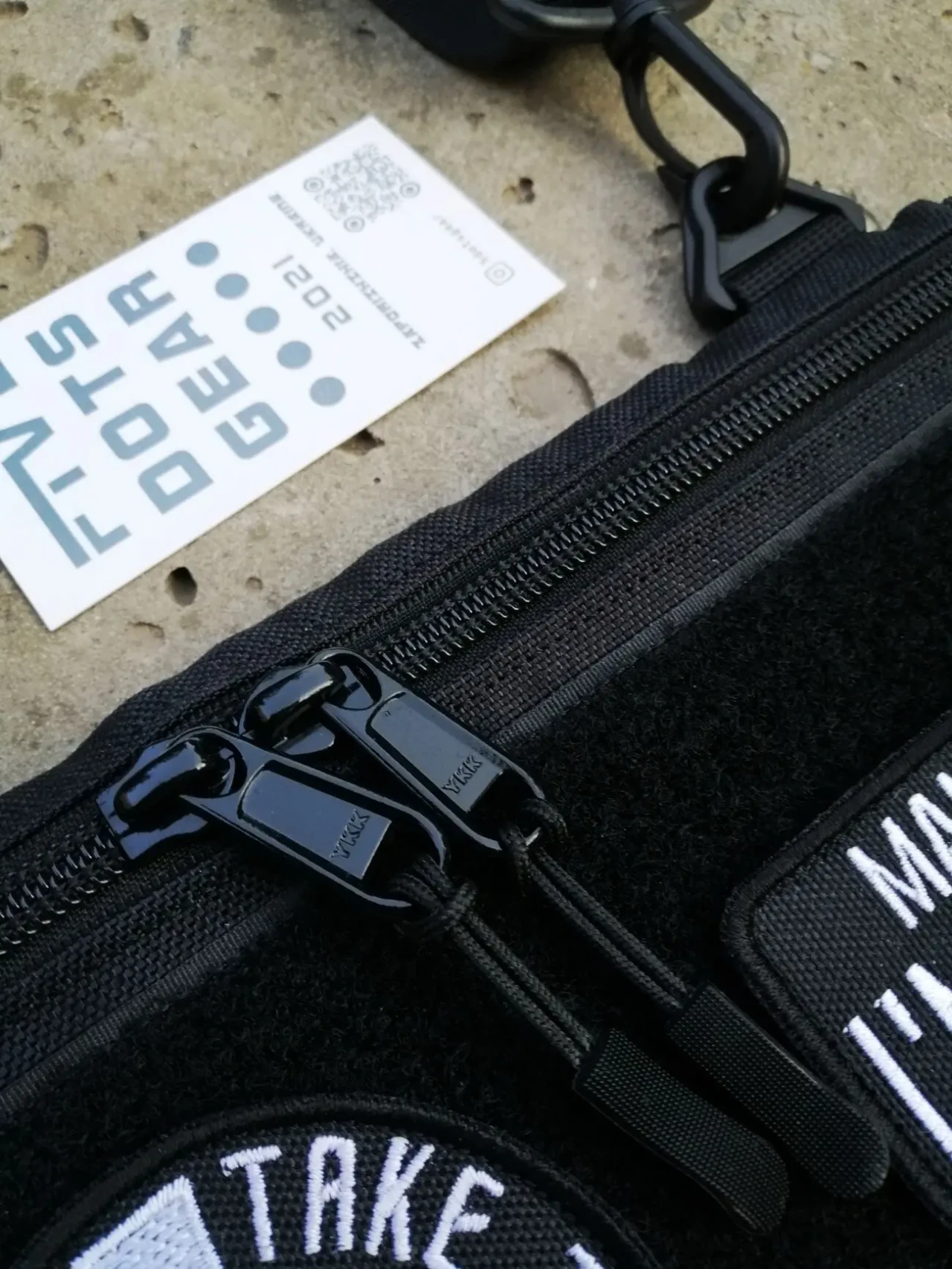 Компактна сумка кордура з велкро для патчів гаманець через плече мини 5