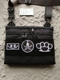Сумка через плече 5dotsgear кордура з велкро патч панеллю липучкою