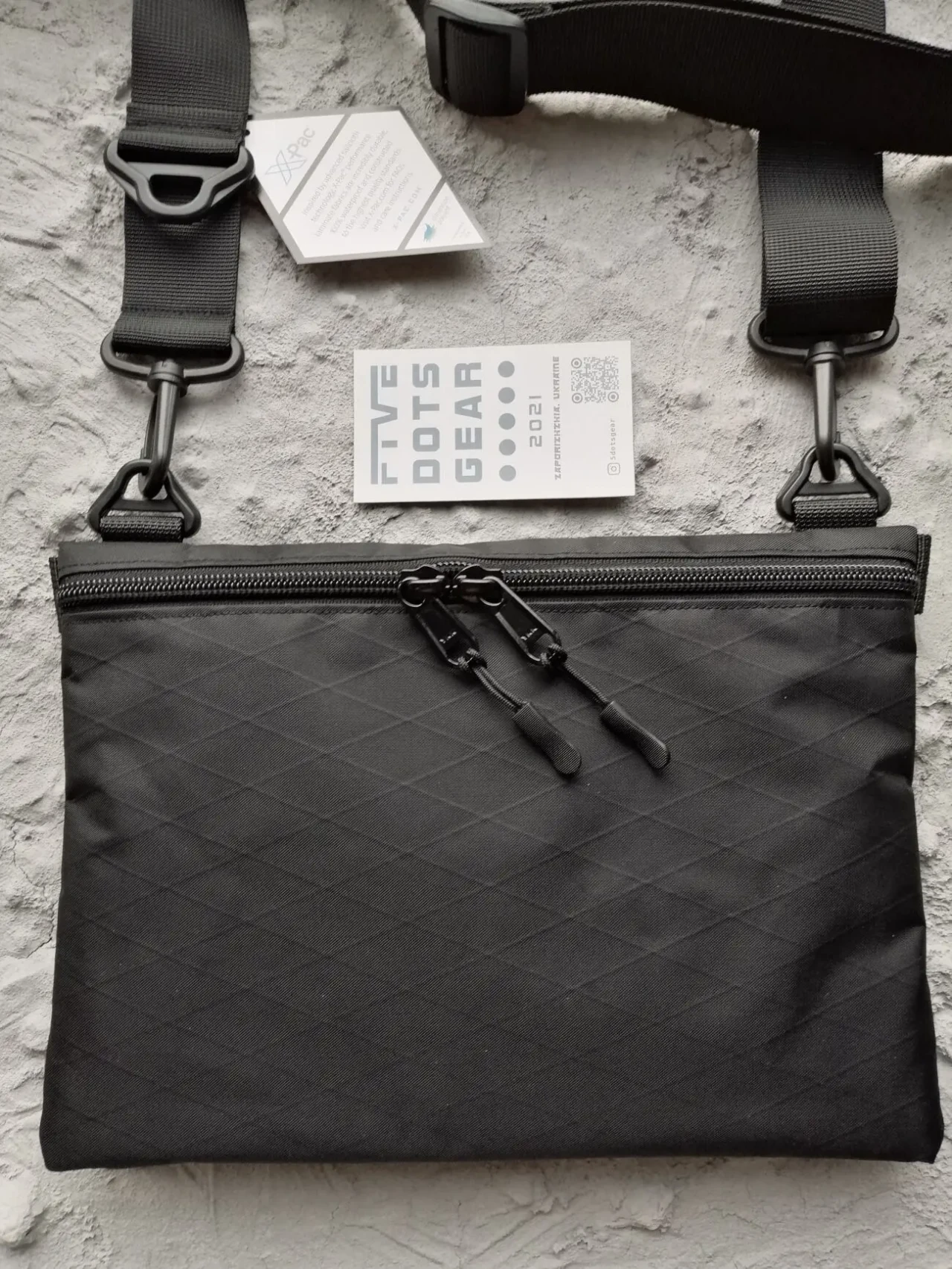 Сумка x-pac через плече месенджер ykk на плечо икспак techwear xpack