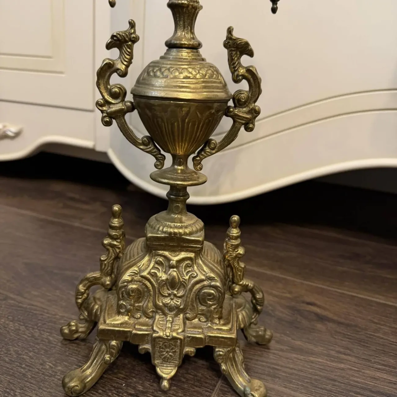 Камінний годинник з канделябрами антикваріат з Європи 10