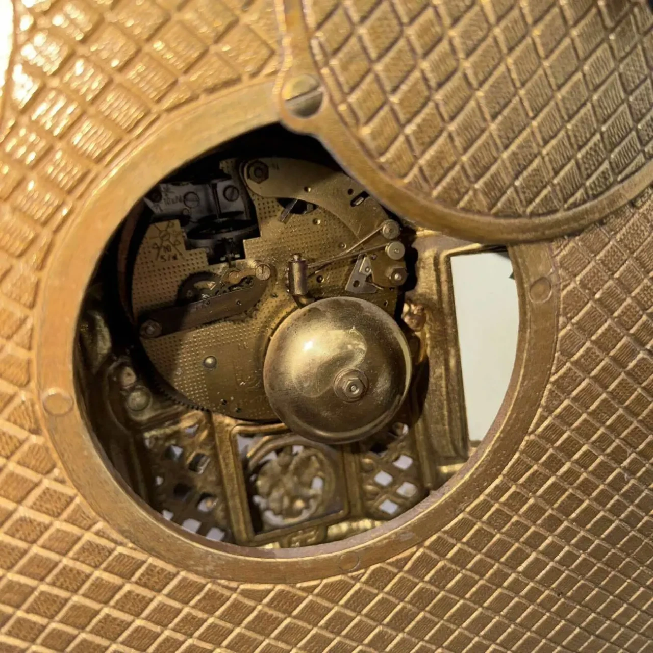 Камінний набір годинник з канделябрами вінтаж з Європи 7