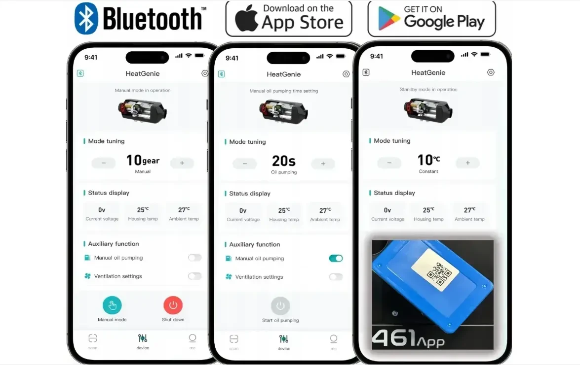 Автономний дизельний обігрівач TOOLME TM188 9 кВт 12/24/220 В 4