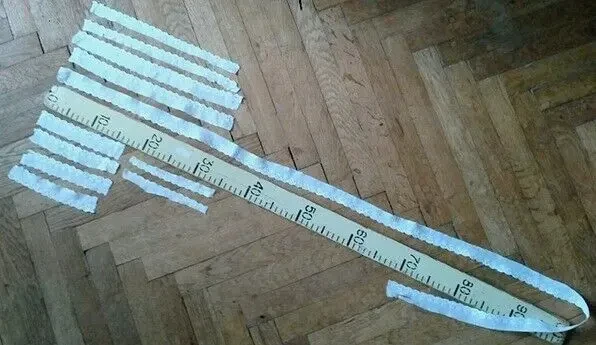 Отделка одежды для новорожденных  прошва белая 5