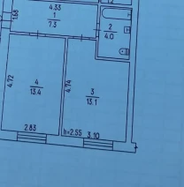 Продаж 1-кім кв ПЗР р-н авторинку. Цегла. 37,8м2