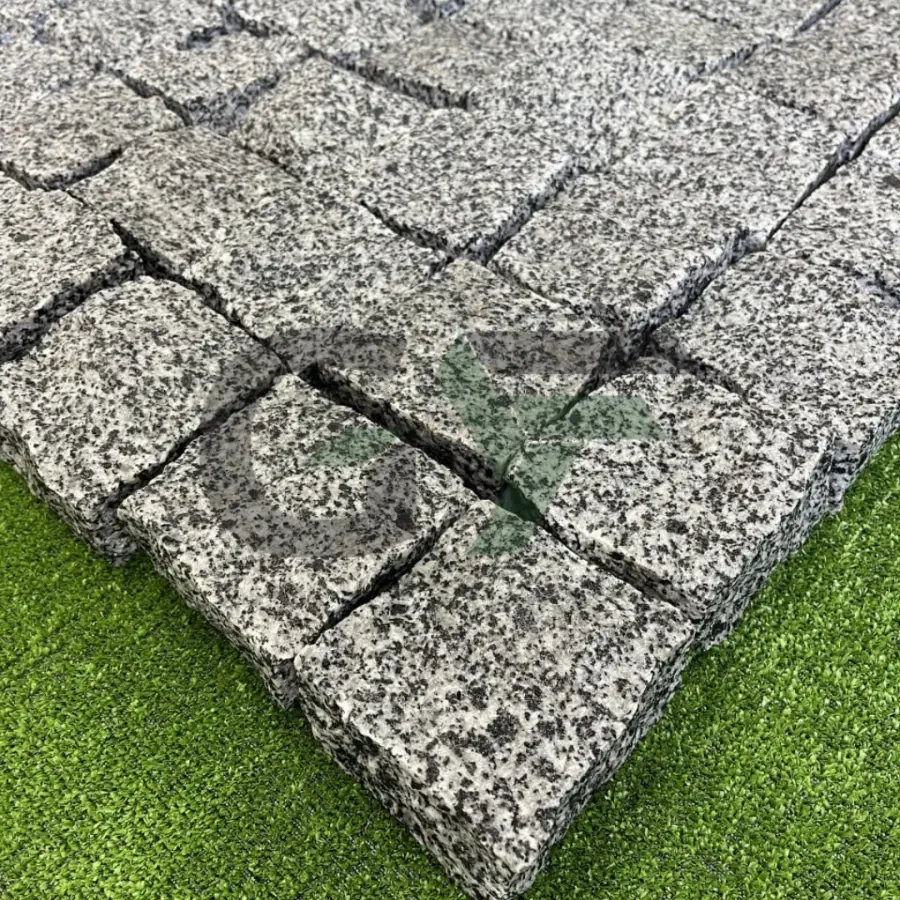 Бруківка 10х10х5 колота покостівка сіра 2