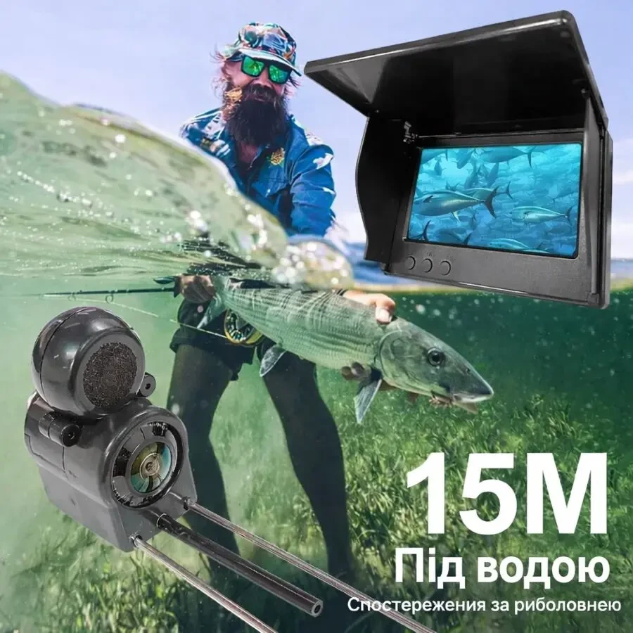 Камера для рыбалки до 15м глубины HD-качество 5