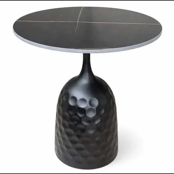 Журнальний столик з металевою основою та керамічною стільницею Лола 3