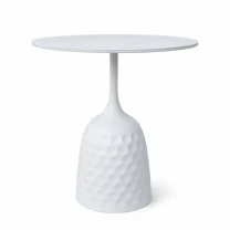 Журнальний столик з металевою основою та керамічною стільницею Лола