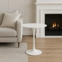 Столик дизайнерський журнальний Тюльпан М білий