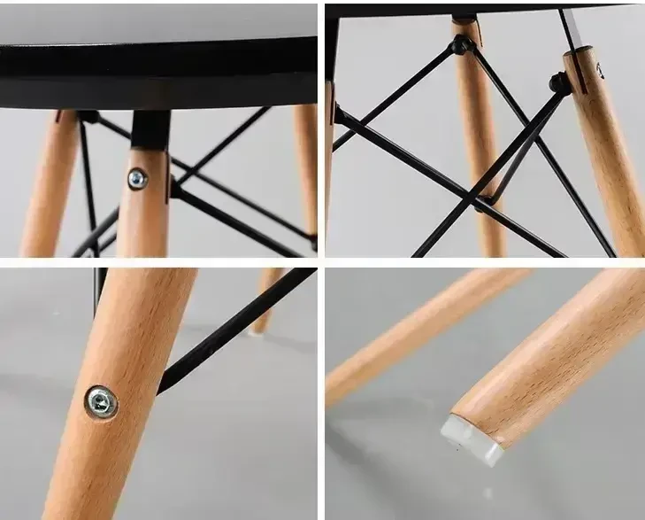 Стіл журнальний дерев'яний круглий Тауер Вуд 4