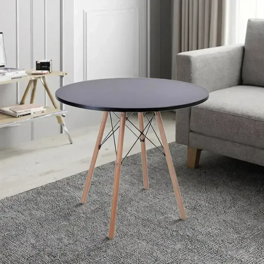 Стіл журнальний дерев'яний круглий Тауер Вуд