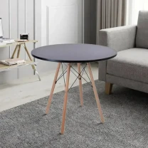 Стіл журнальний дерев'яний круглий Тауер Вуд