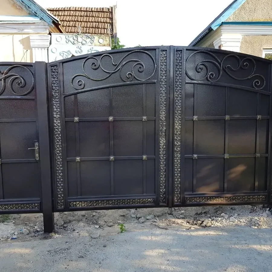 Металлические ворота в Кривом Роге 6