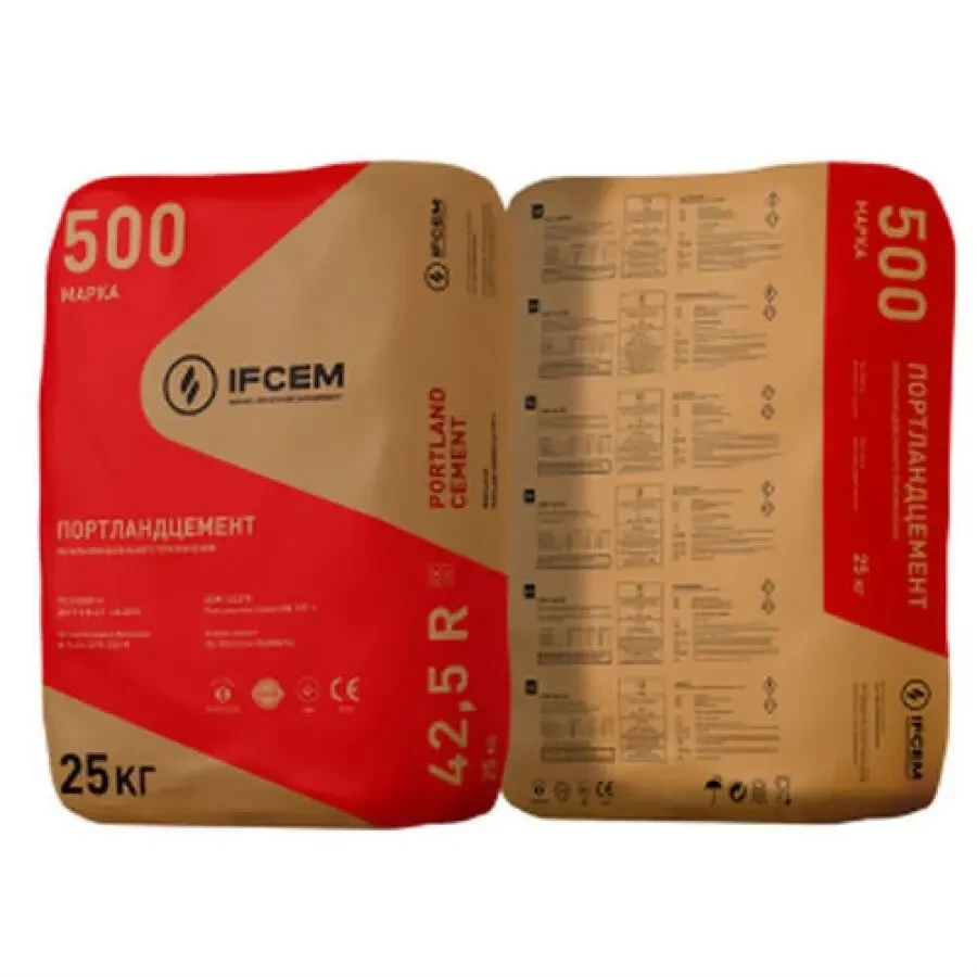 Портландцемент ПЦ ІІ/А-В-500Р (25 кг) 2