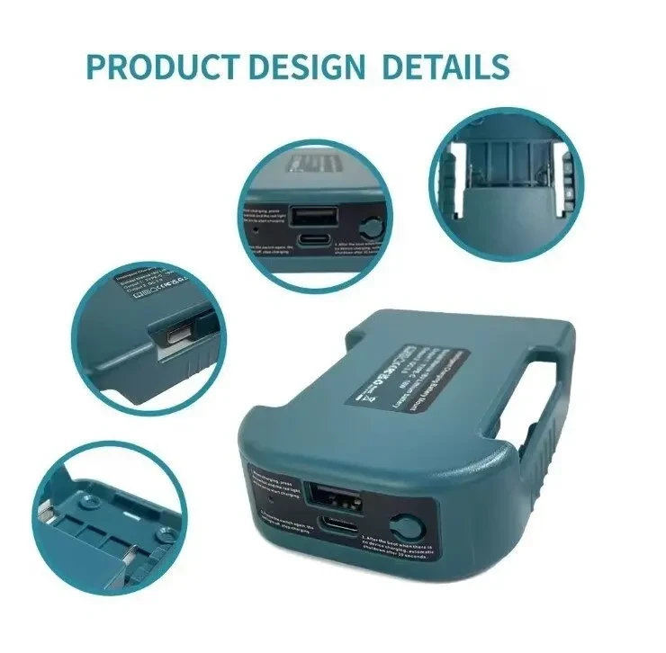 Адаптер перехідник USB/Type-C для акумуляторів Makita та аналогів 3