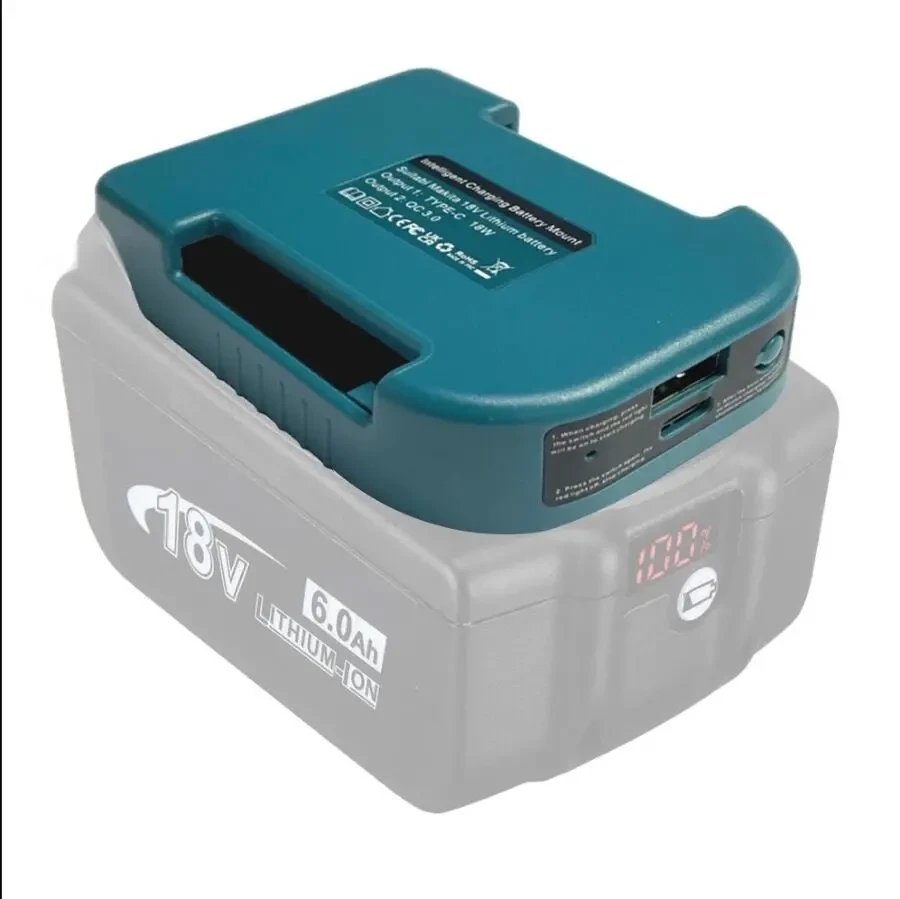 Адаптер перехідник USB/Type-C для акумуляторів Makita та аналогів