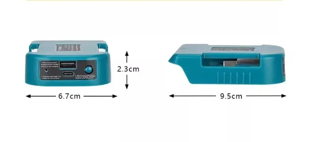 Адаптер перехідник USB/Type-C для акумуляторів Makita та аналогів 4