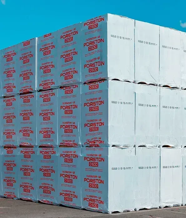 Газоблок PORISTON (AEROK Березань,Обухів) Піноблок  D300/D400/D500 4