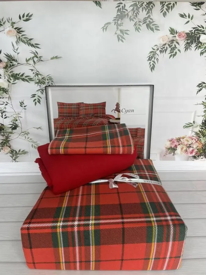 Полуторний комплект постільної білизни з Фланелі. 4