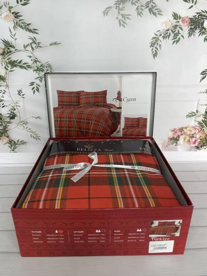 Полуторний комплект постільної білизни з Фланелі. 2