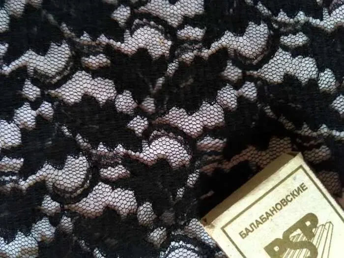 Набор для творчества кружево гипюр черный цвет много кусков 4
