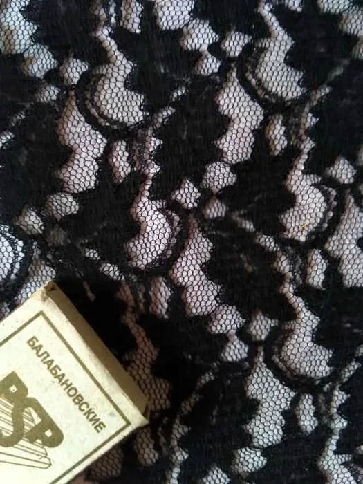 Набор для творчества кружево гипюр черный цвет много кусков 5