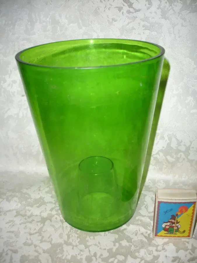 ГОРЩИК, вазон, КАШПО для ОРХІДЕЇ. Прозорий ПЛАСТИК 2 в 1. Круглий. 5