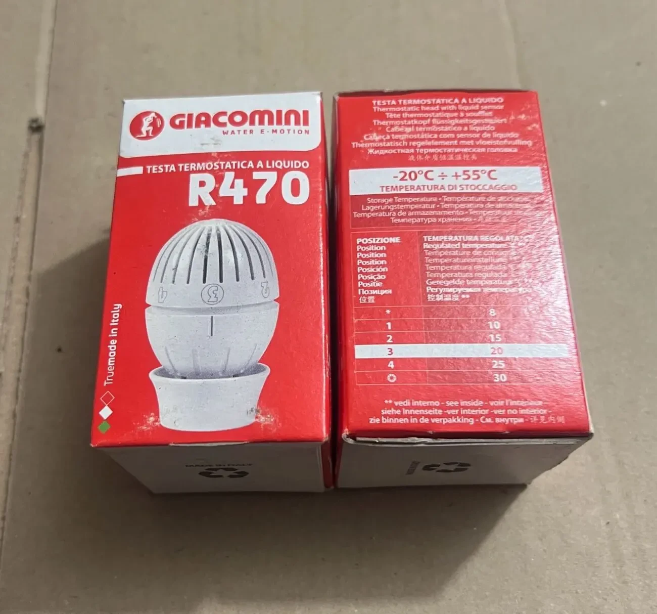 Термостатична головка giacomini R470