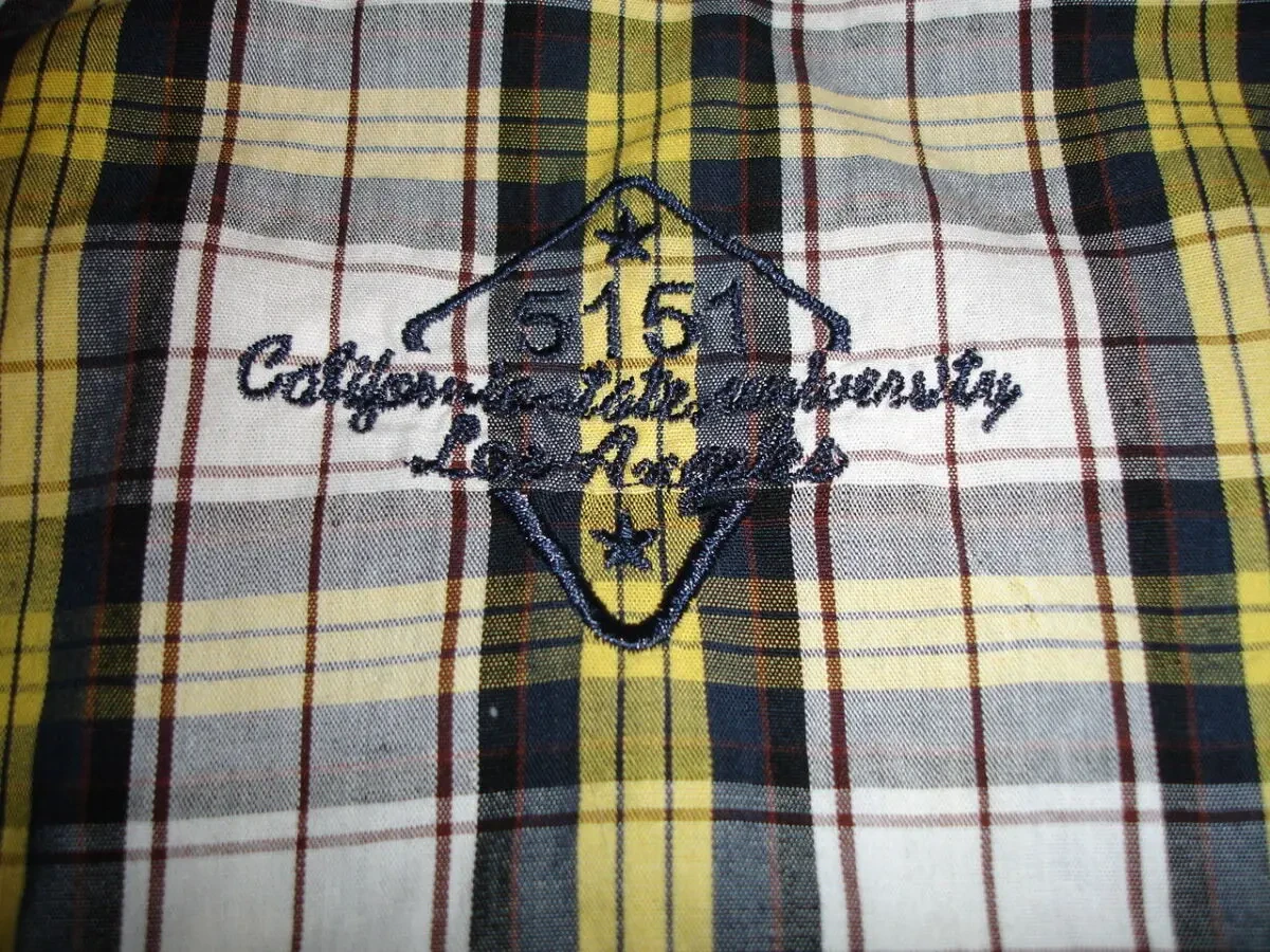 Рубашка/СОРОЧКА М-ка, біла в жовто-чорну клітинку, котон. НОВА. Літня. 4