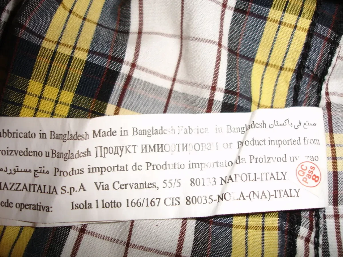 Рубашка/СОРОЧКА М-ка, біла в жовто-чорну клітинку, котон. НОВА. Літня. 7