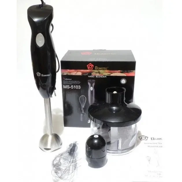 Блендер DOMOTEC MS-5103 3в1 занурювальний, 500 Вт ручний 5