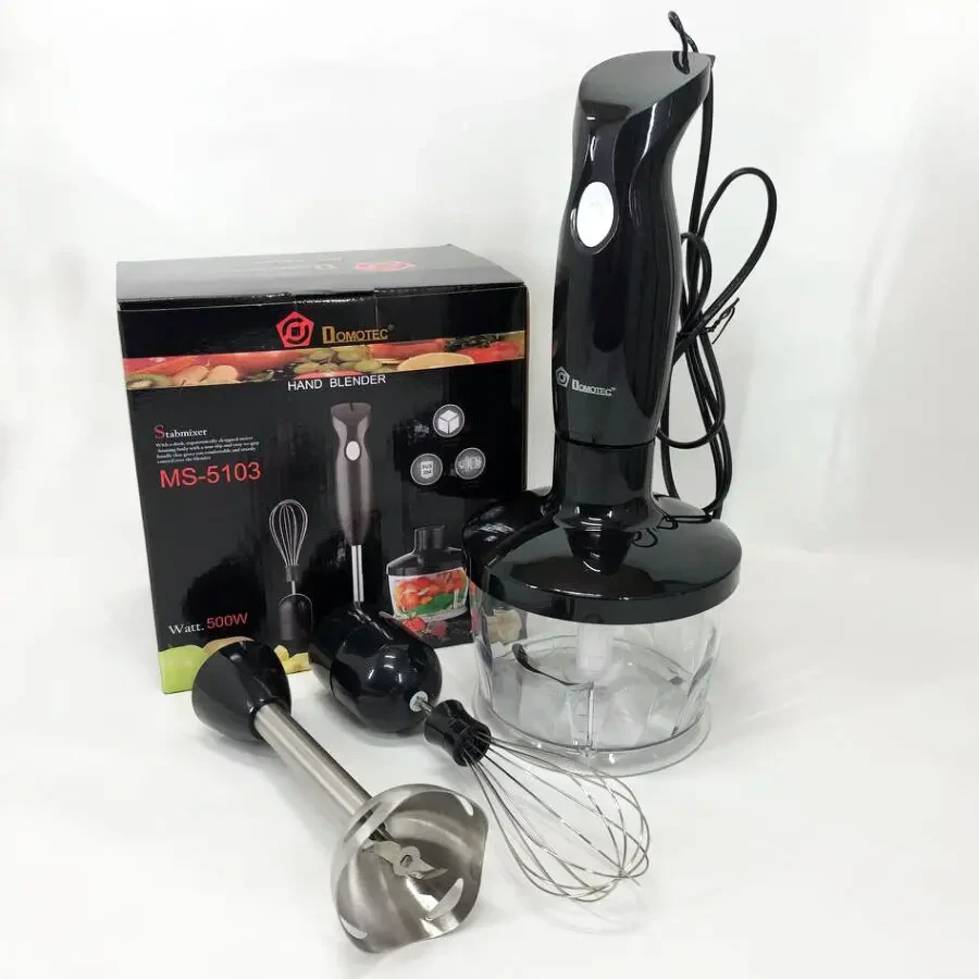 Блендер DOMOTEC MS-5103 3в1 занурювальний, 500 Вт ручний 6