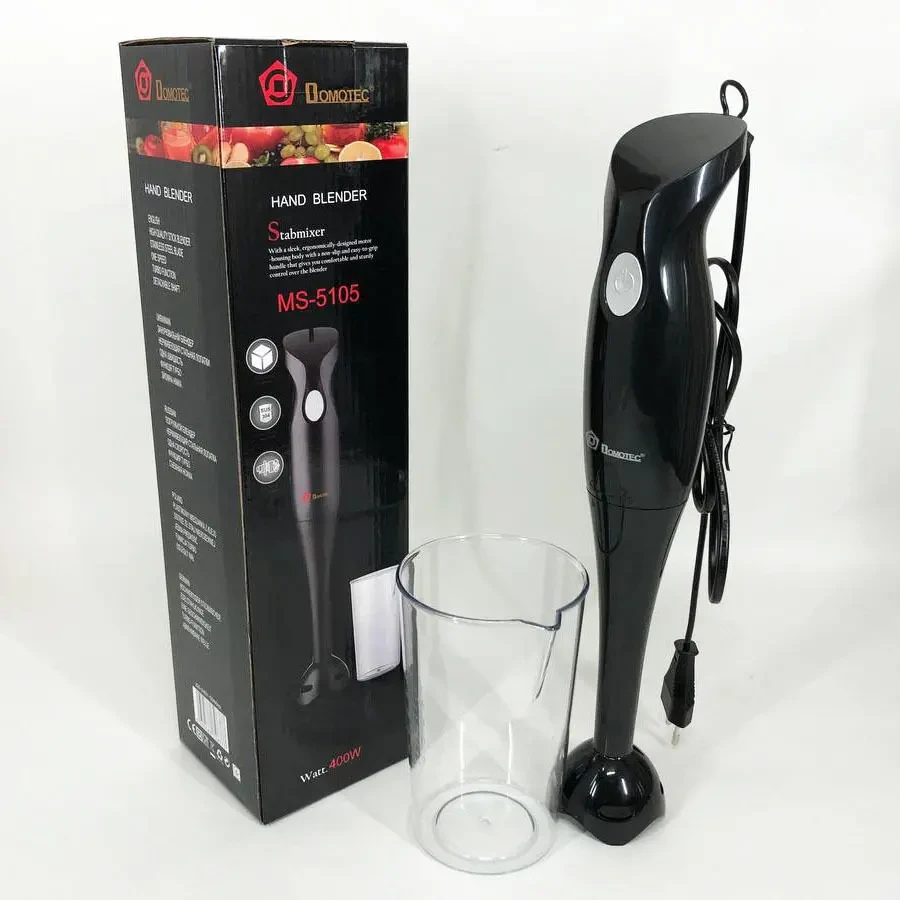 Блендер DOMOTEC MS-5105 400 Вт зі склянкою, занурювальний бленбер 8