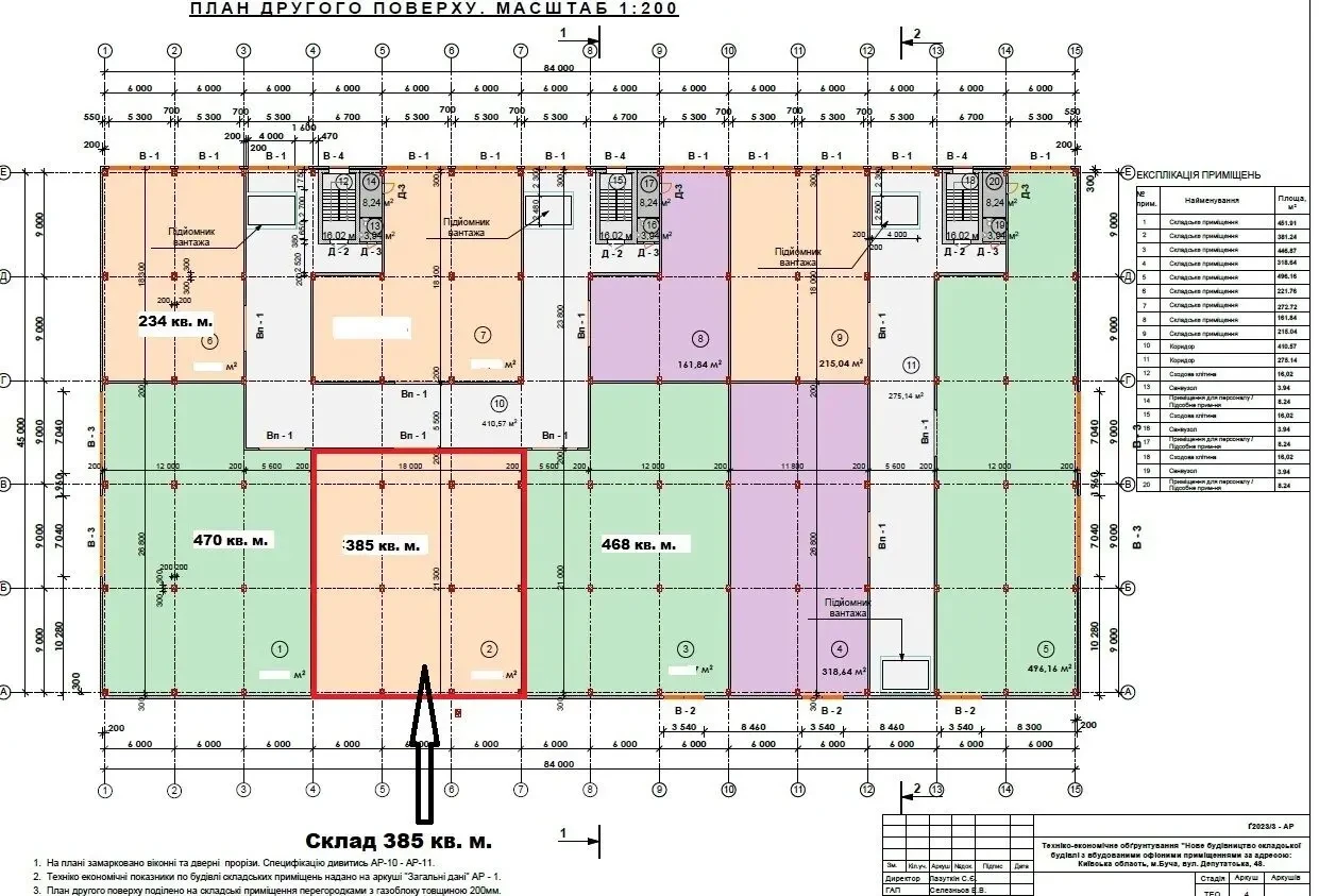 Оренда Склад  з рампою 385 кв. м. Індустріальний парк КИТ 9