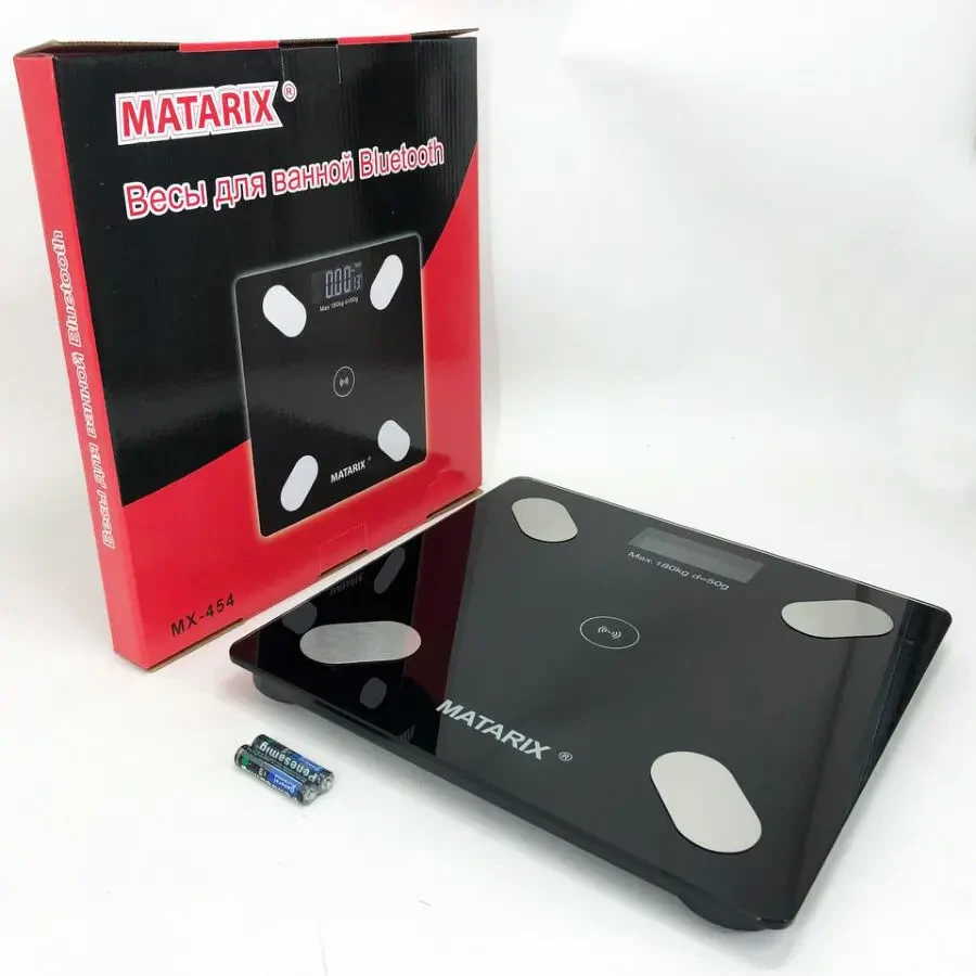 Підлогові розумні фітнес ваги MATARIX MX-454 App Bluetooth Смарт ваги 10